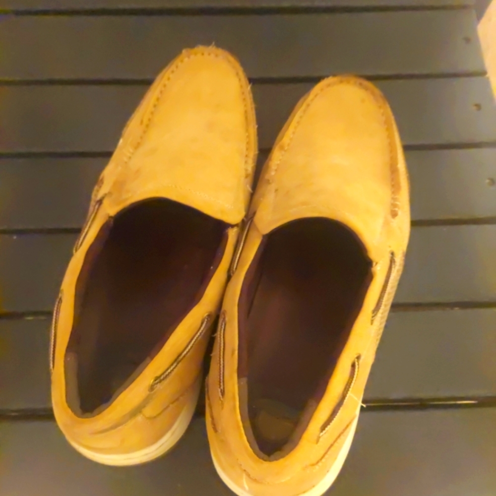 Maui Island League Men’s Boat Shoes Size 13M Tan